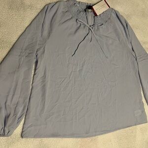 Sanctuary Soft Blue Textured Blouse